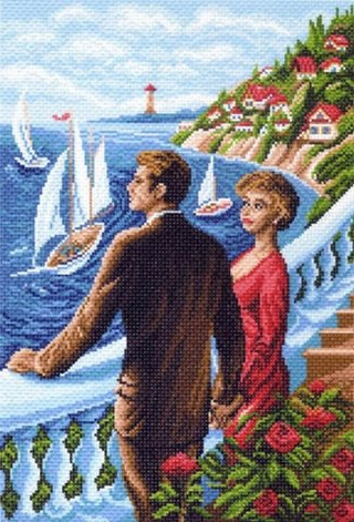 "Счастливы вместе"-1435 канва с рисунком