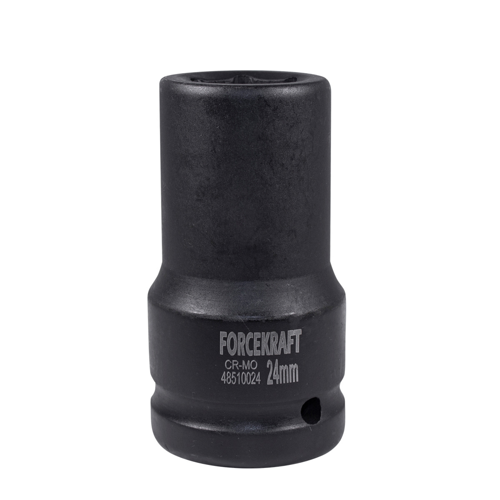 Головка ударная глубокая 1'', 24мм (6гр.) FORCEKRAFT FK-48510024
