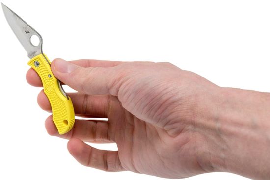 Складной нож Spyderco Ladybug LYLP3 c клинком из стали H1, рукоять FRN