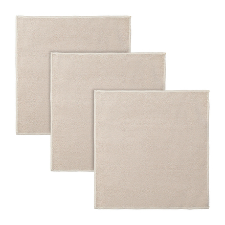 Набор салфеток из микрофибры cozy clean, 30х30 см, бежевые, 3 шт.