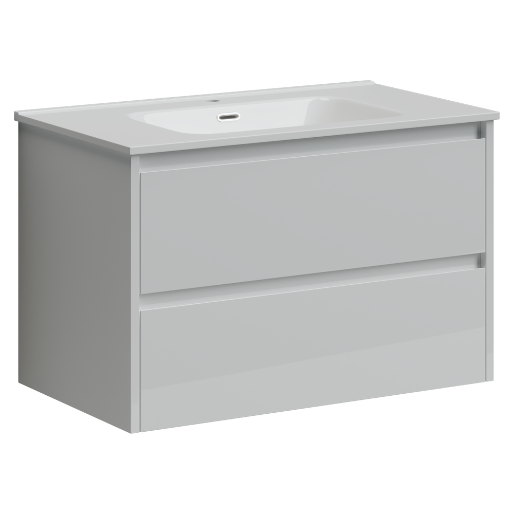 Тумба с раковиной Sancos Libra, 79 см., эмаль белый, LB80W