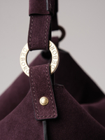 Замшевая сумка хобо Deboro 30900 сливовый