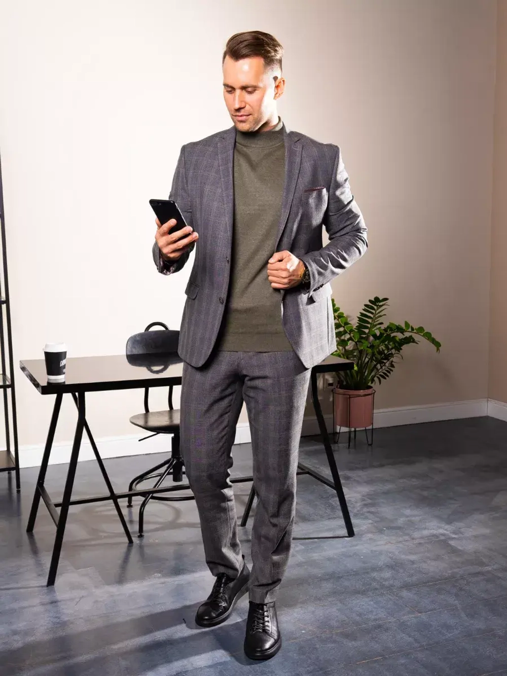 Джемпер Турция тонкий теплый с горлом