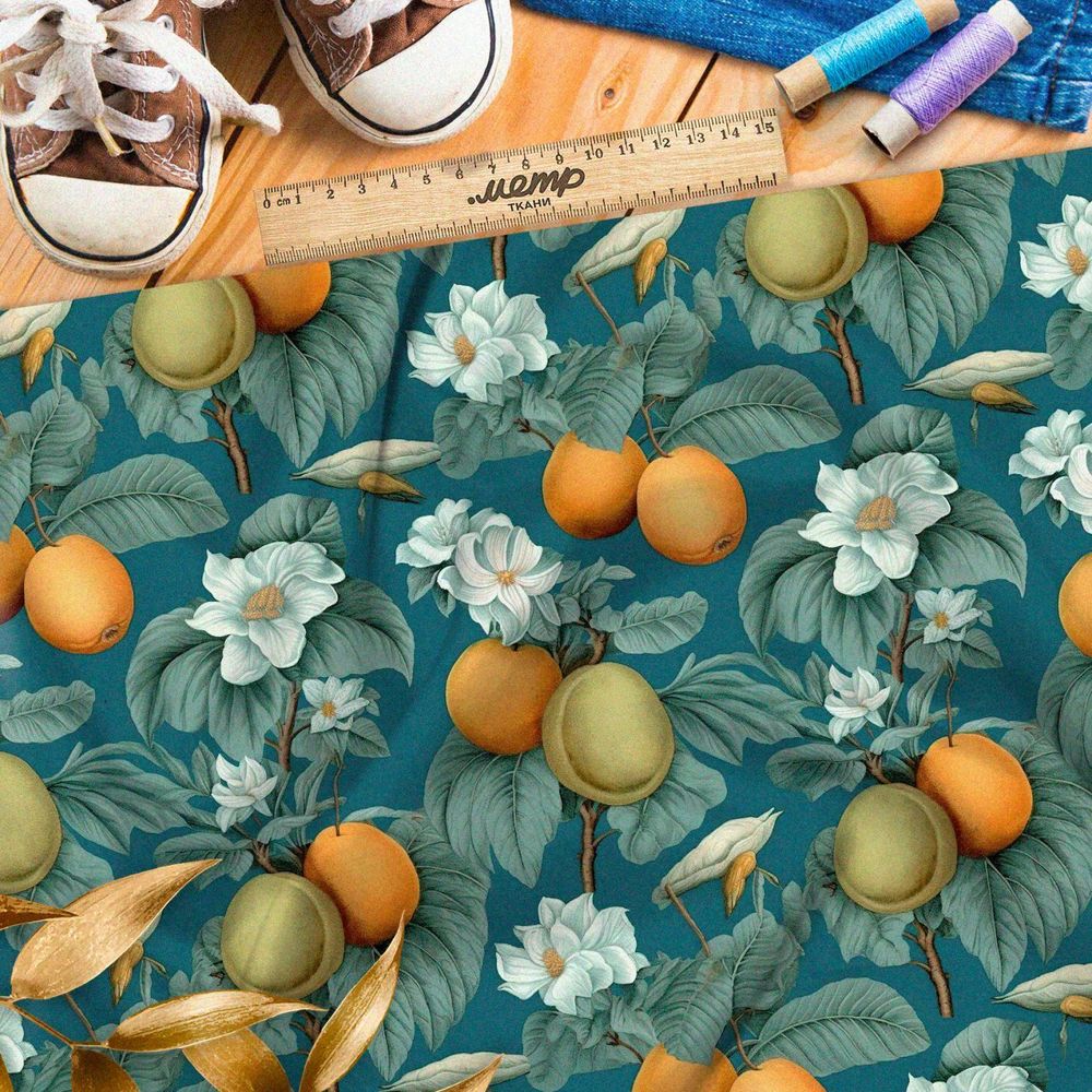 Ткань премиум Оксфорд 600D фруктовый сад