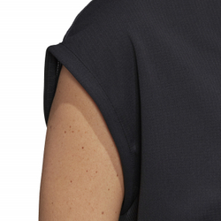 Женская футболка теннисная Adidas Women Tee Heat Ready - black/night metallic