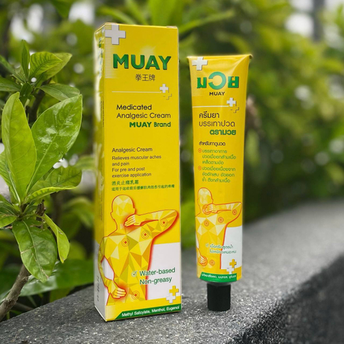 Спортивный разогревающий крем для тайского бокса Analgesic Cream Namman Muay