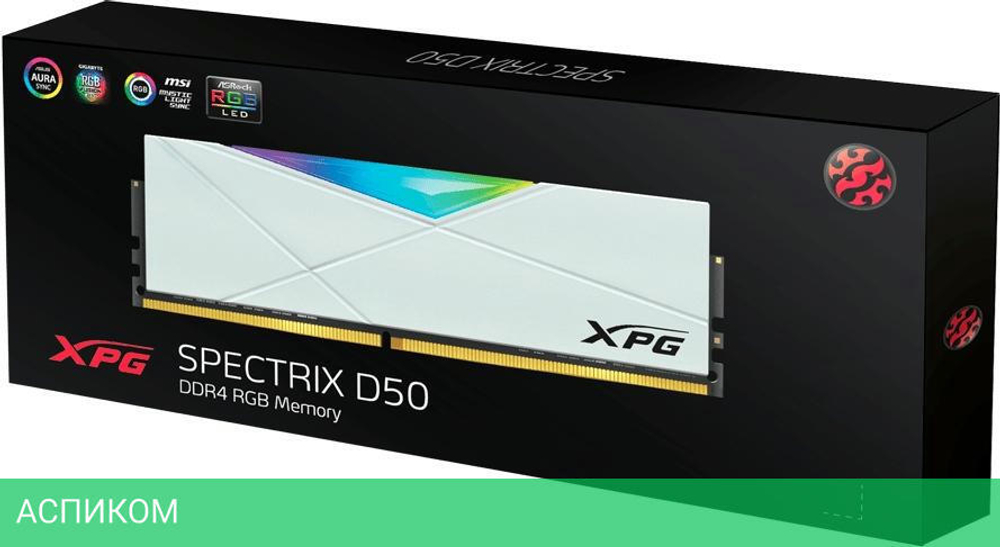 Оперативная память A-Data XPG Spectrix D50 RGB 2x16GB DDR4 PC4-25600 (AX4U320016G16A-DW50)