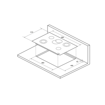 Электрическая варочная панель Kuppersberg FA 9FV05 черный