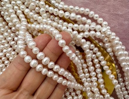 Жемчуг круглый 7-7,5мм, 4А