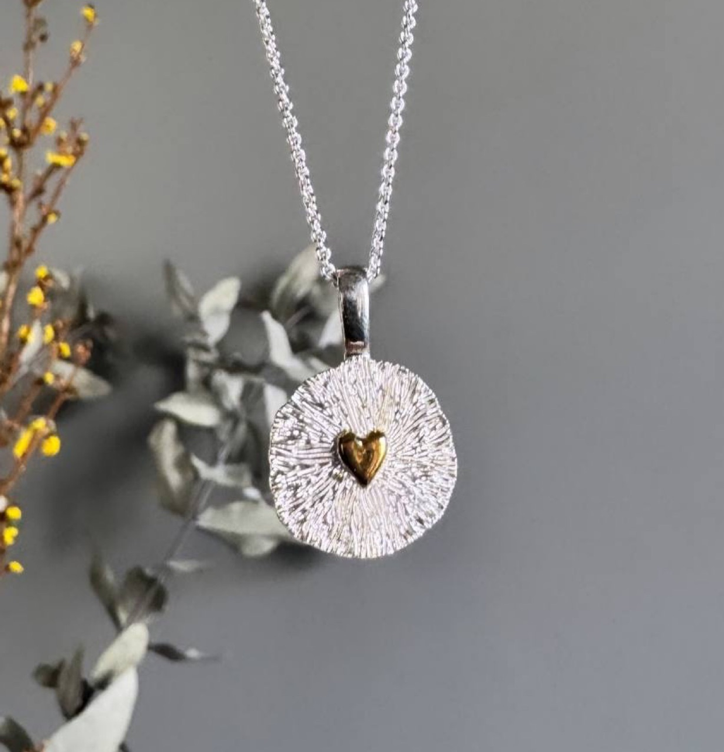 Подвеска Душа с сердцем, позолота