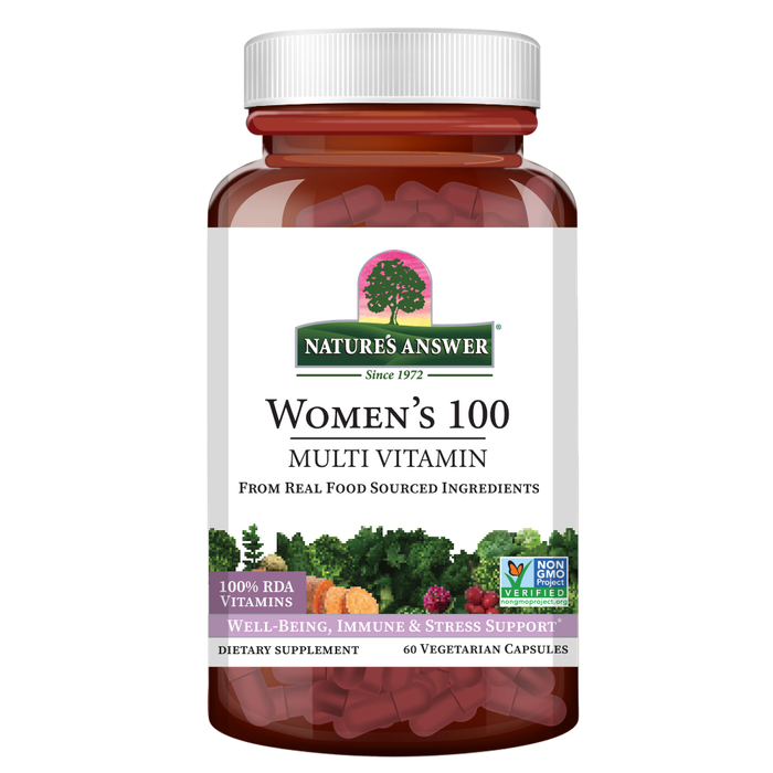 Комплекс мультивитаминов для женщин, Nature&#39;s Answer Women’s 100 Multivitamin, 60 вег капсул