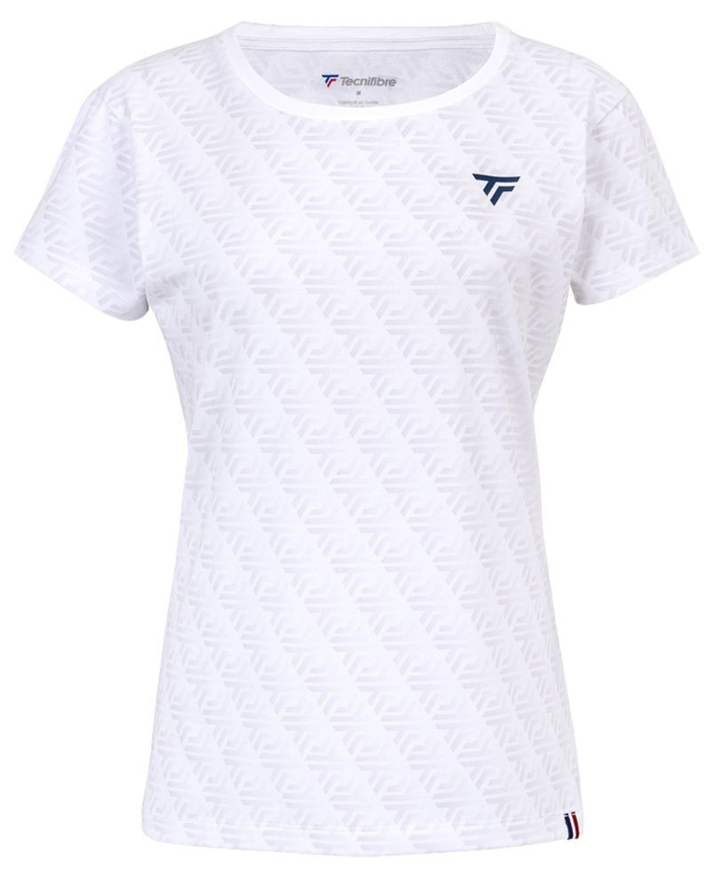 Женская теннисная футболка Tecnifibre Women Graphic Stretch - белый