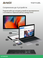 Клавиатура A4Tech Fstyler FBX50C серый
