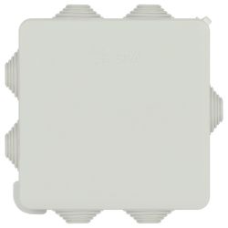 Распаячная коробка ЭРА KOR-100-100-55-7gv-MP серая 100х100х55мм с гермовводами 7 входов прямой монтаж IP55