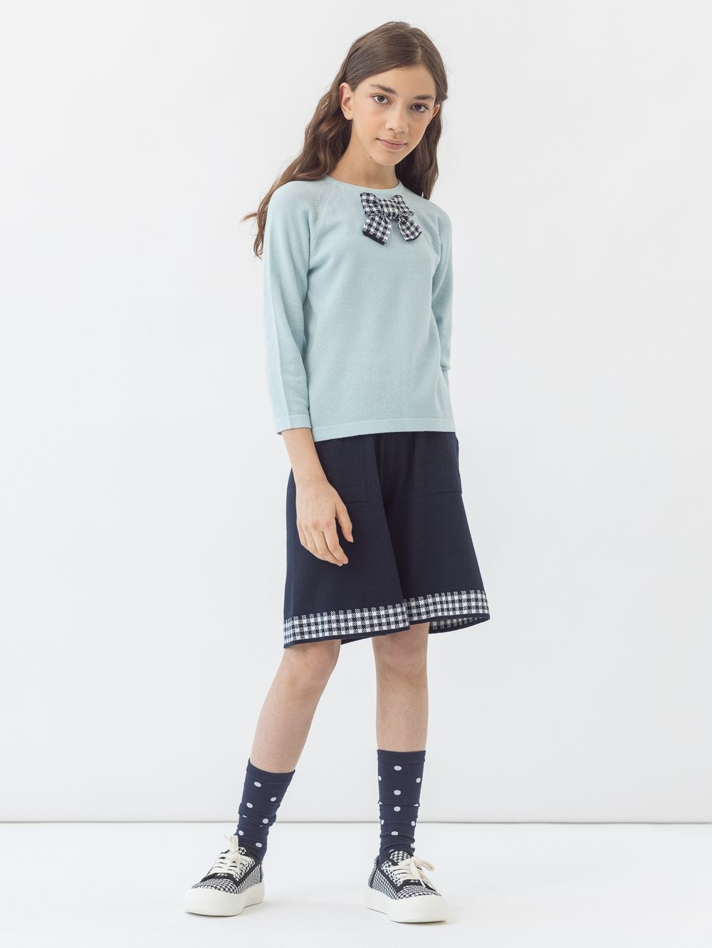 Джемпер голубой для девочки арт. AT824-1