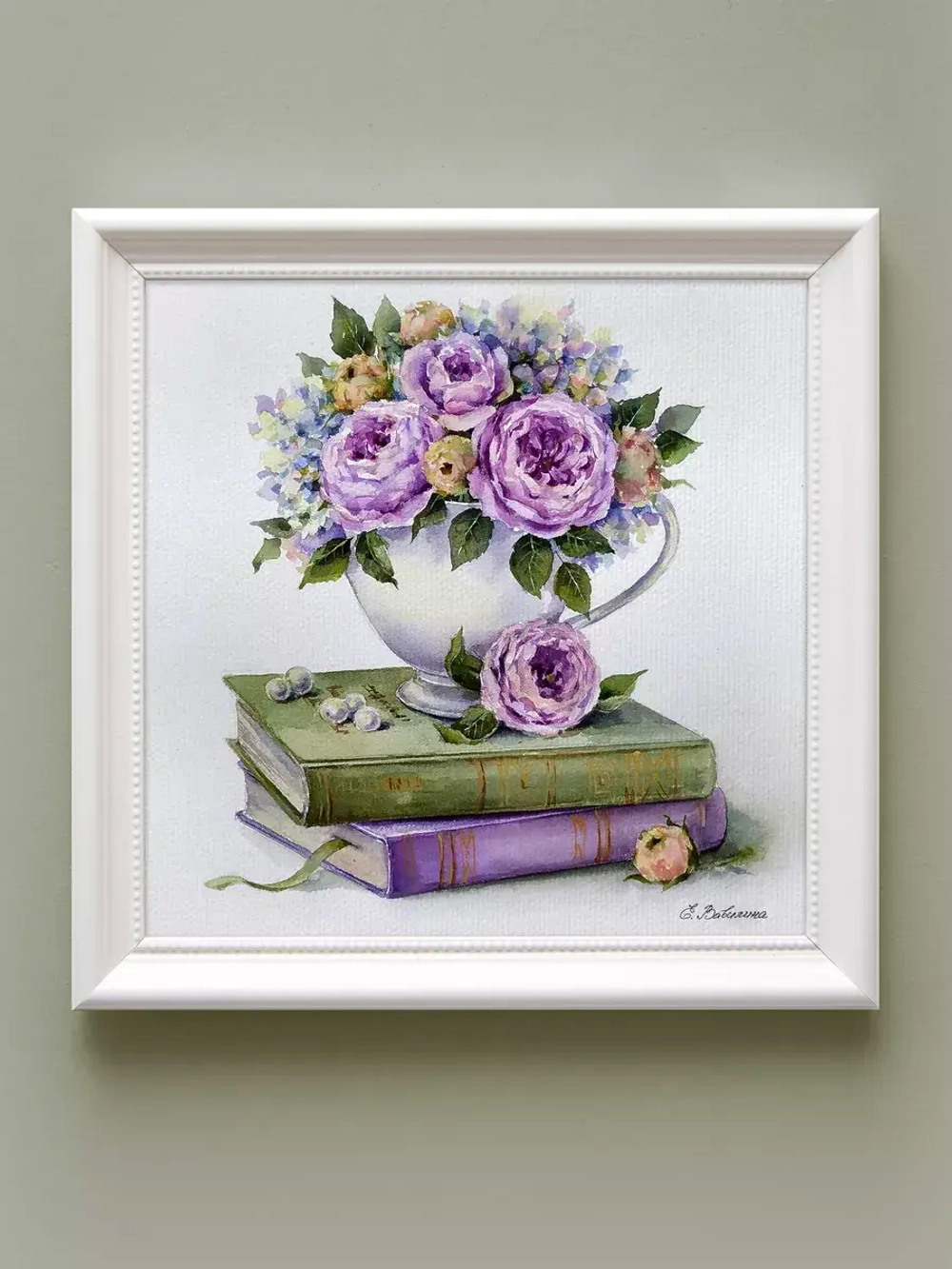 Картины на стену интерьерные на холсте 4 шт, 23*23 см