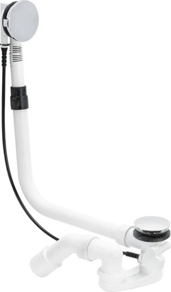 138561 Слив/перелив 40/50, мод. 616345 Multiplex для нестандартных ванн, ручка и пробка хром