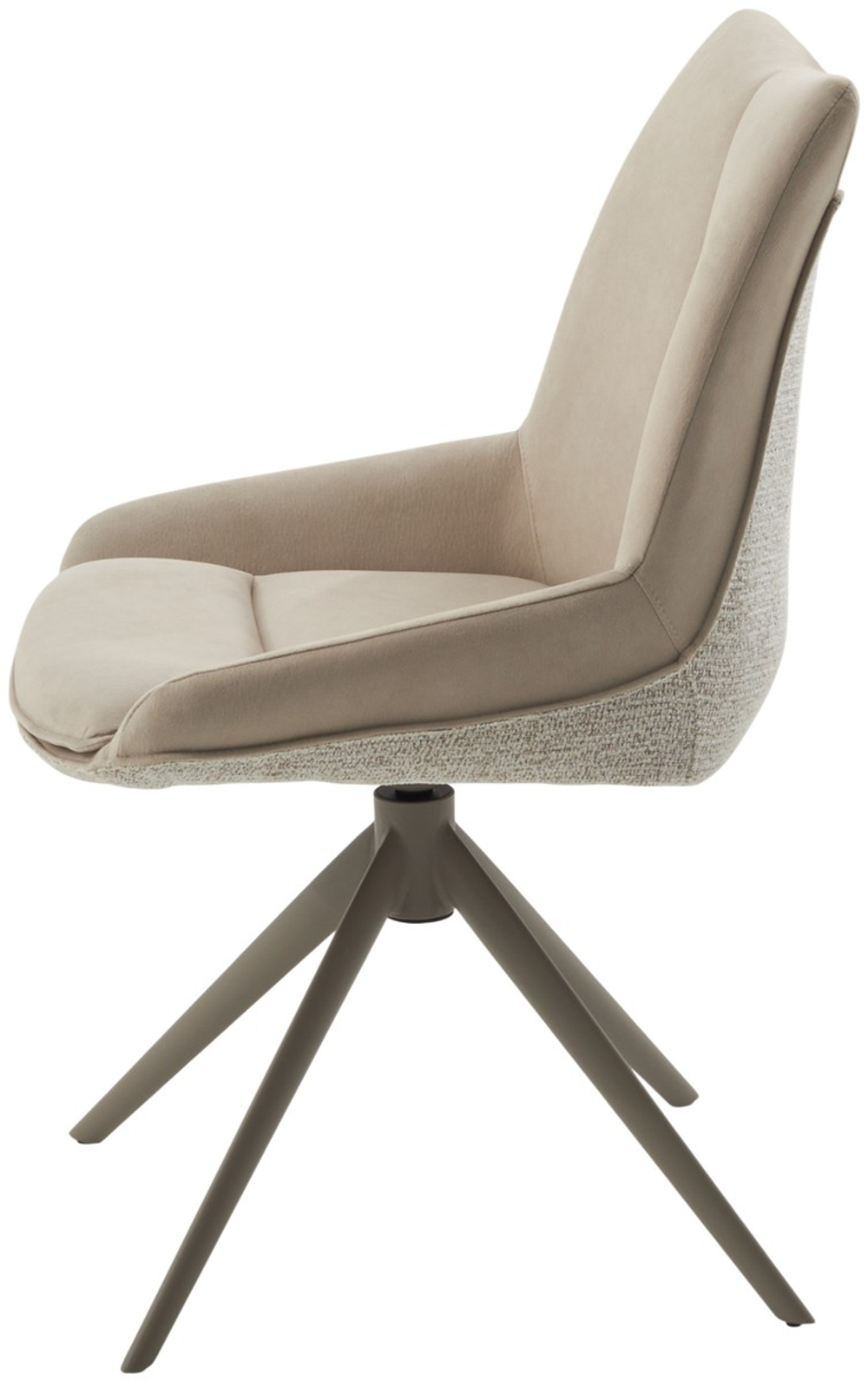 Стул М-City DISAUR Оскар (Oskar) поворотный на 360 градусов, Кремовый, Латте каркас