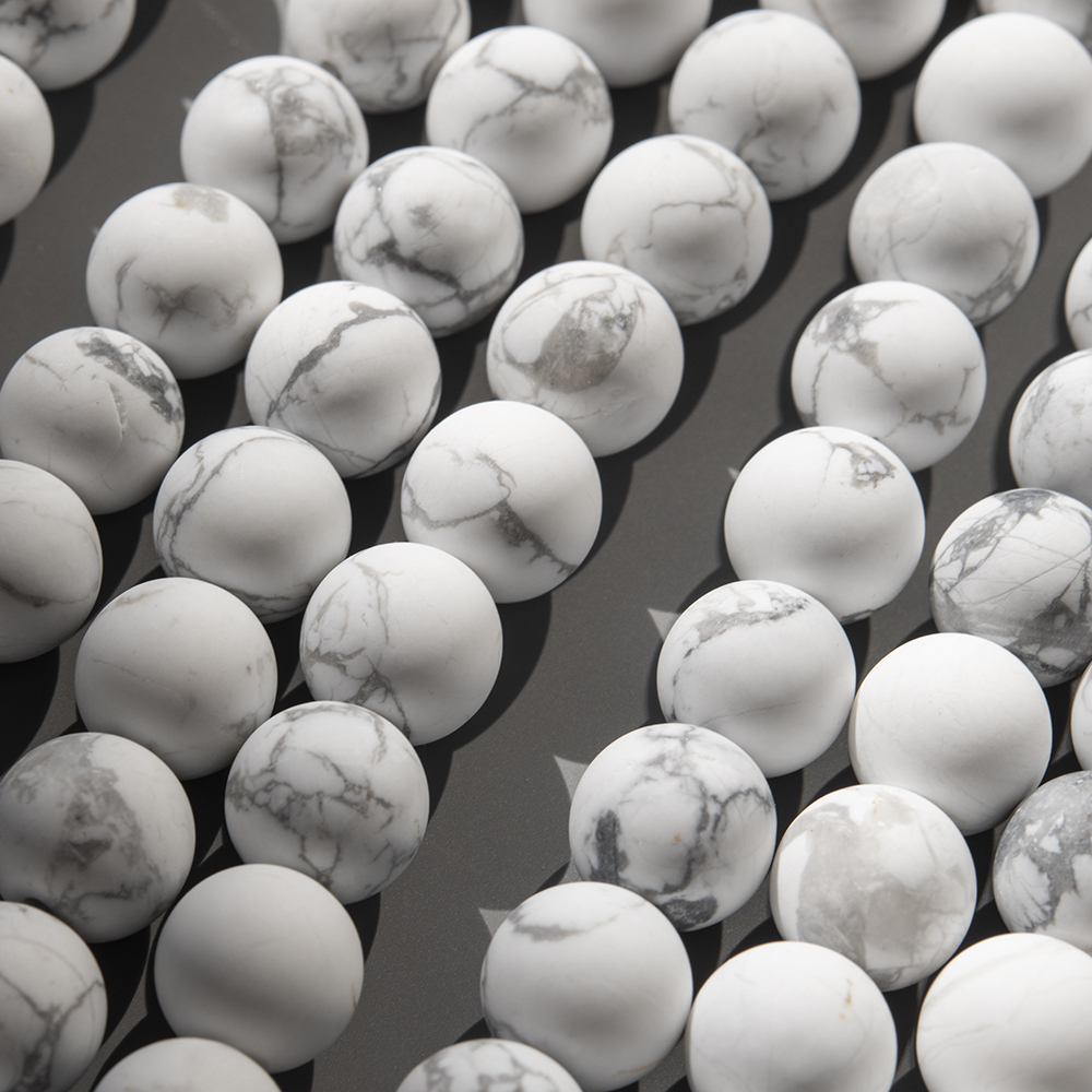 Магнезит сатиновый натуральный, 10мм, шар