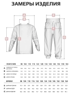 Костюм трикотажный спортивный для детей, лонгслив и брюки