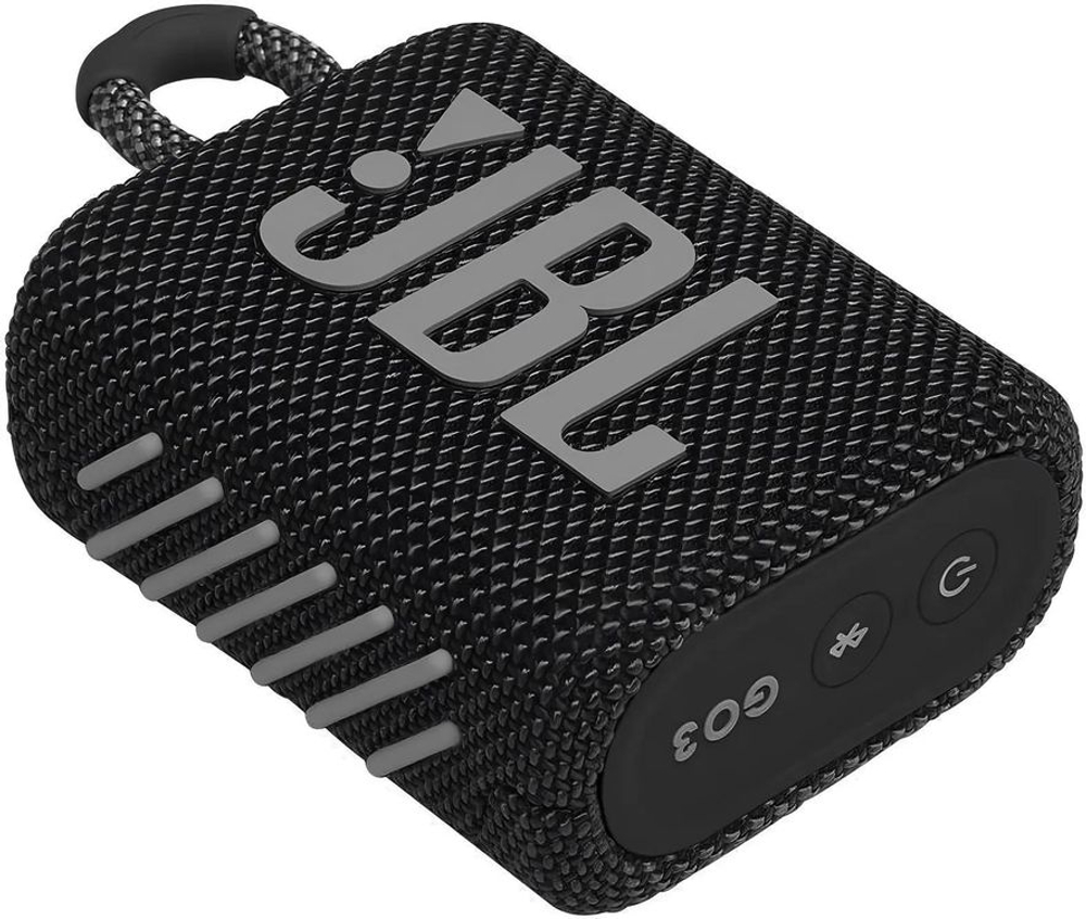 Колонка портативная JBL GO 3, 4.2Вт, черный [jblgo3blkam]
