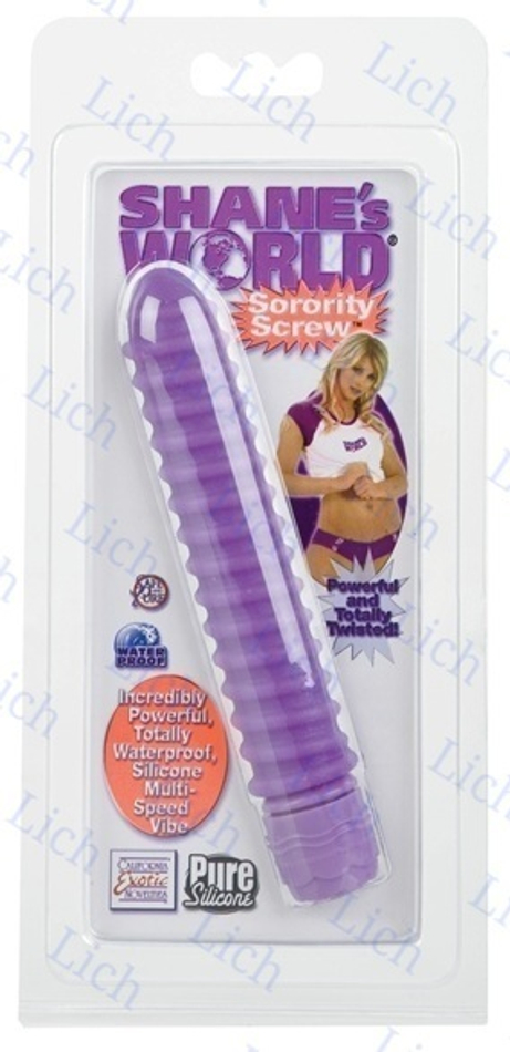 Фиолетовый спиральный вибратор SORORITY SCREW