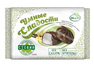 Зефир ванильный в шоколаде Di&Di Умные сладости, 180 г