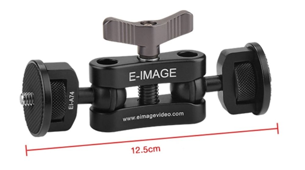 E-IMAGE EI-A74 arm monitor mount with quick lock &amp; unlock 1/4"-20 knobs Кронштейн шарнирный