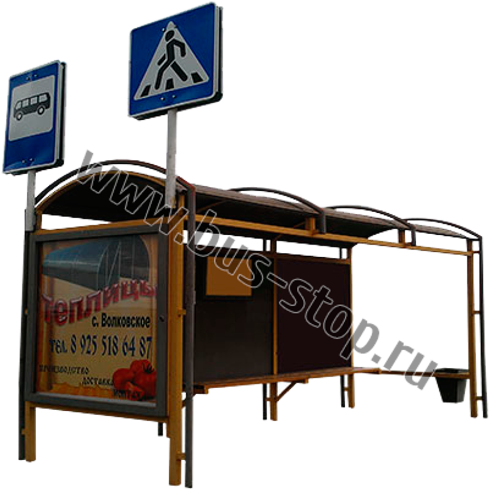 Павильон с рекламным блоком