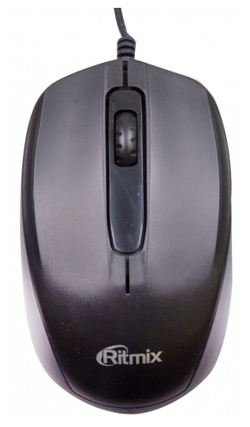 Компьютерная  Мышь проводная RITMIX ROM-200, черная, USB.