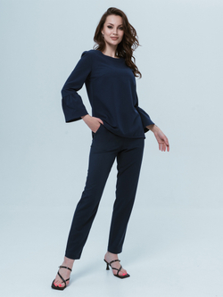 Медицинский костюм женский темно-синего цвета Медис