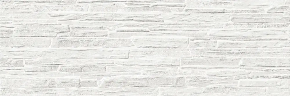 Настенная плитка ALMA Ceramica TWA11ROK017 Rocko 60x20 светло-серая глянцевая рельефная под бетон / цемент