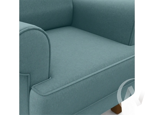 Кресло отдыха Комфорт-2 (орех лак/ULTRA MINT)