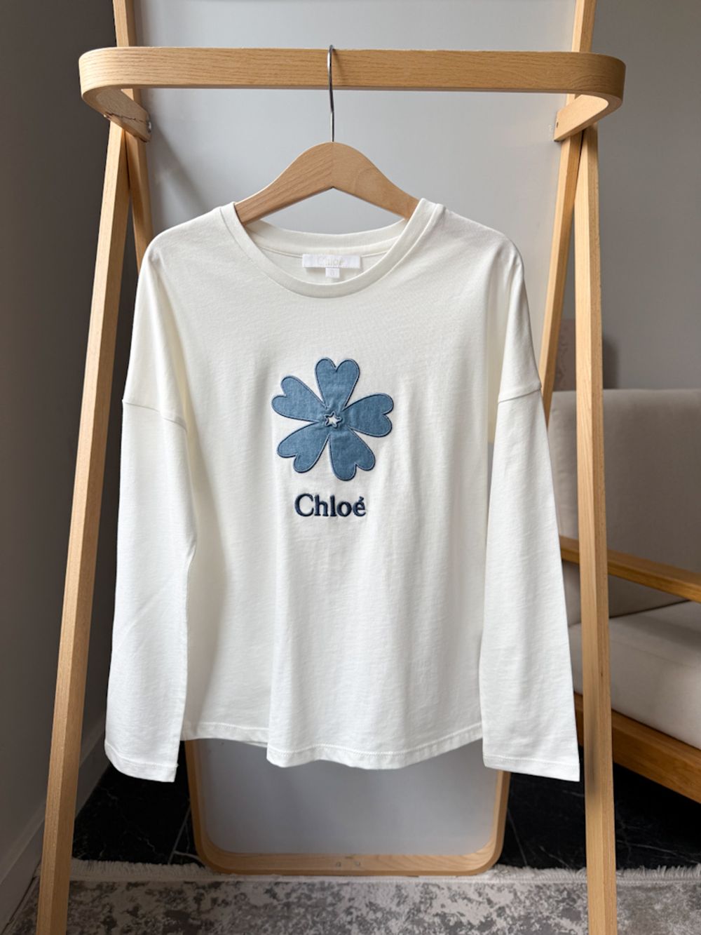 Хлопковый лонгслив Chloe, 128