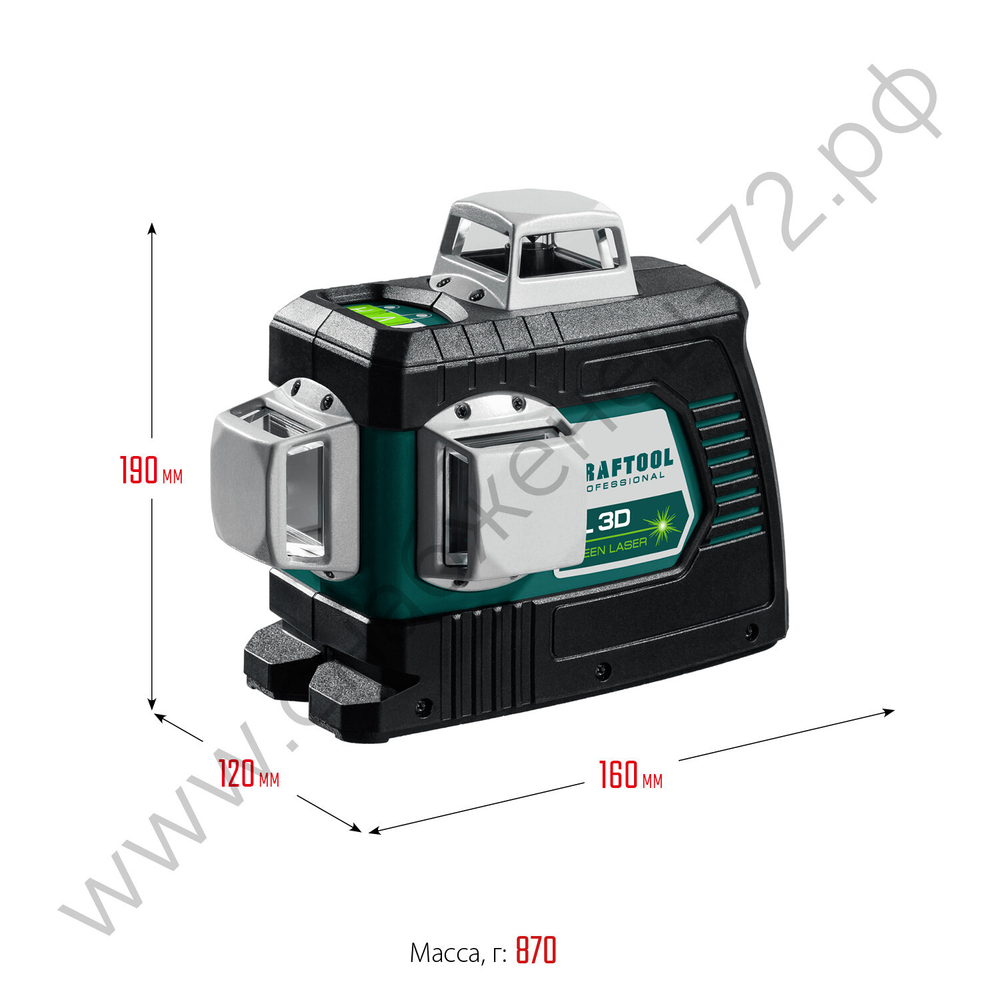 KRAFTOOL LL 3D, лазерный нивелир (34641)