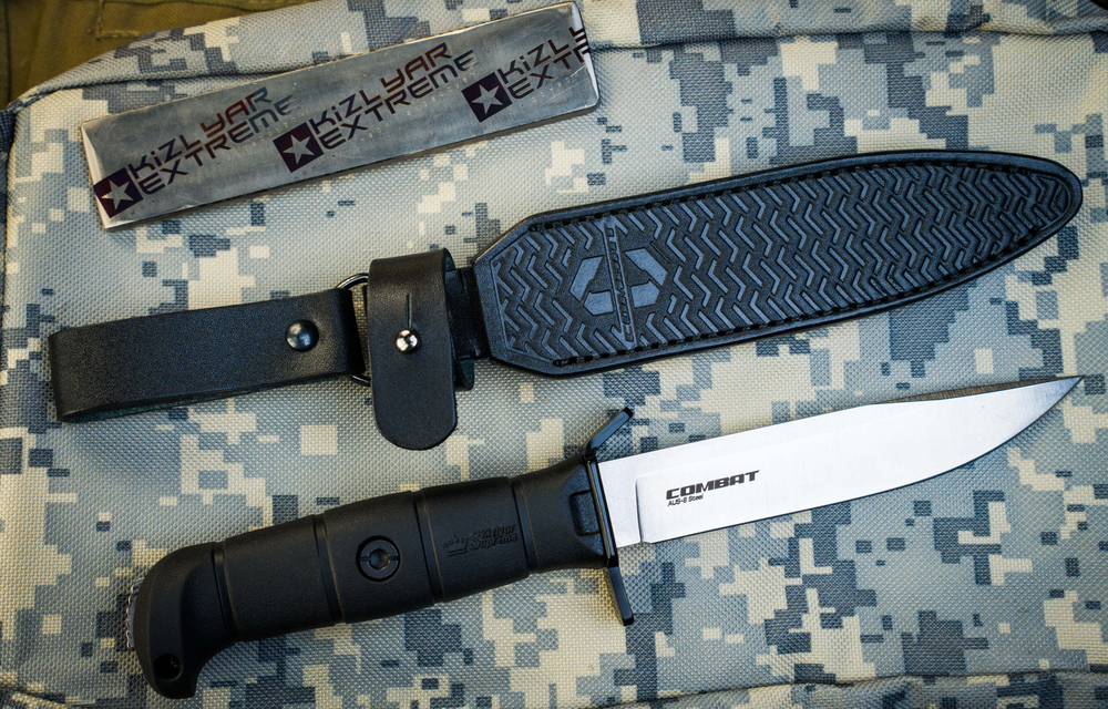 Кожаные ножны Combat черные