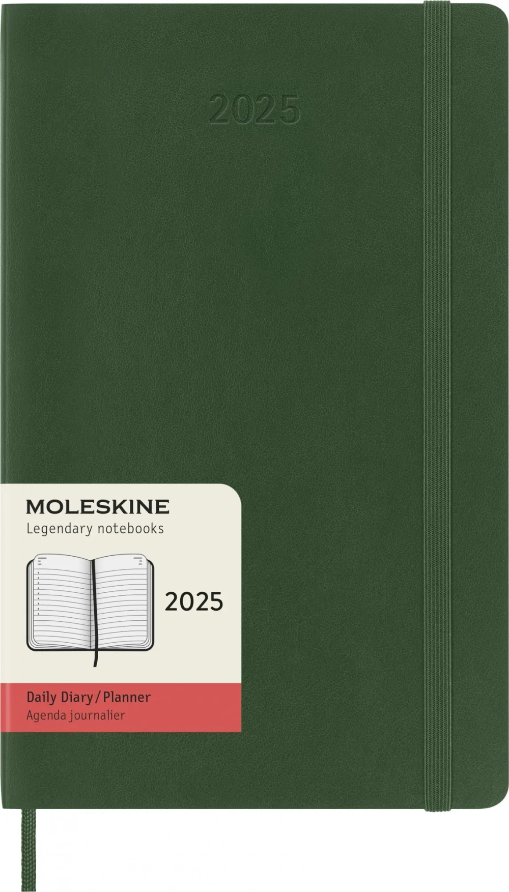 Ежедневник на 2025 год Moleskine Classic Soft (DSK1512DC3) 13х21см мягкая обложка зеленый