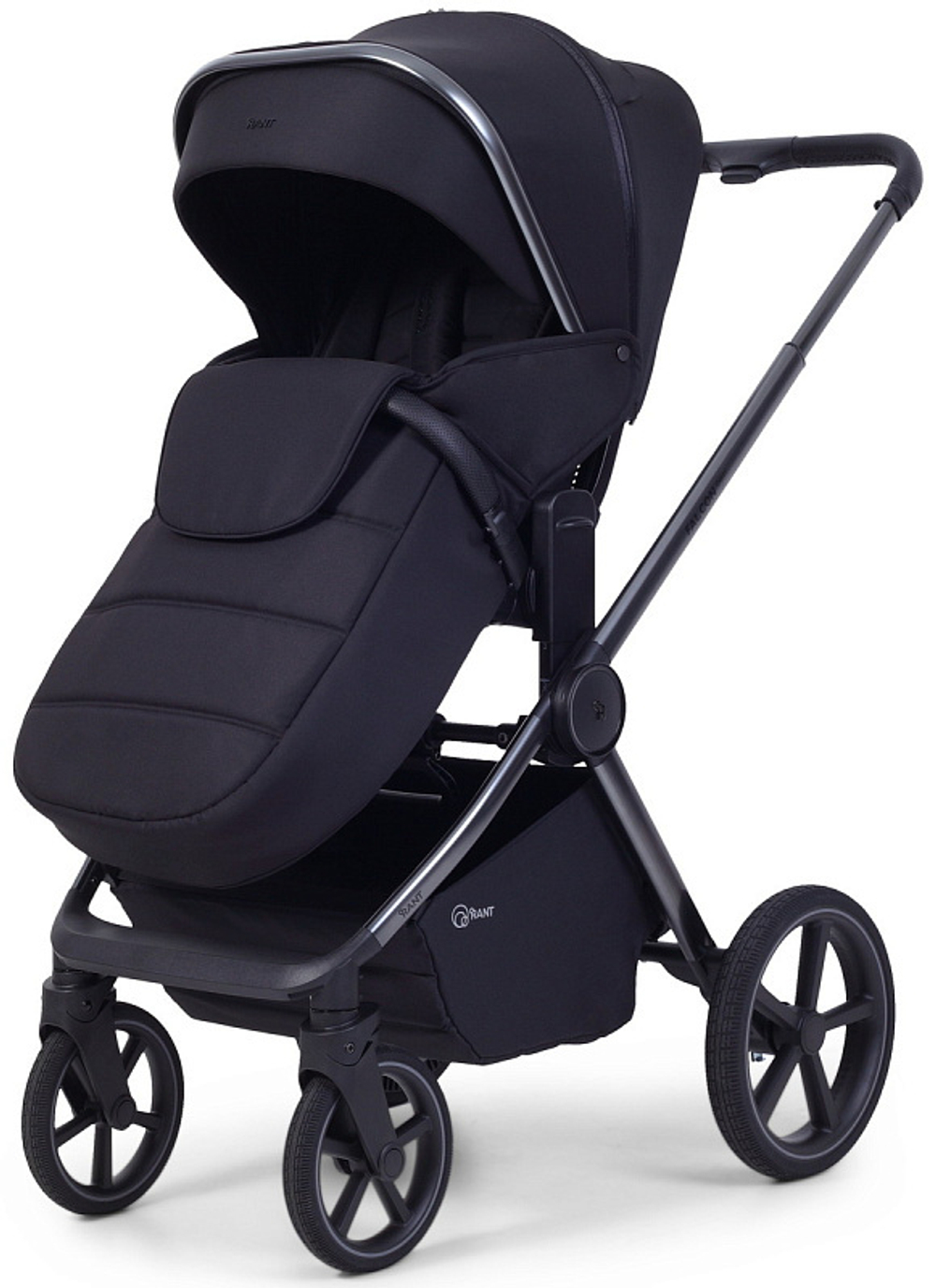 Детская коляска Rant Falcon Soft Therm 3 в 1 с автокреслом Cruise Black Black