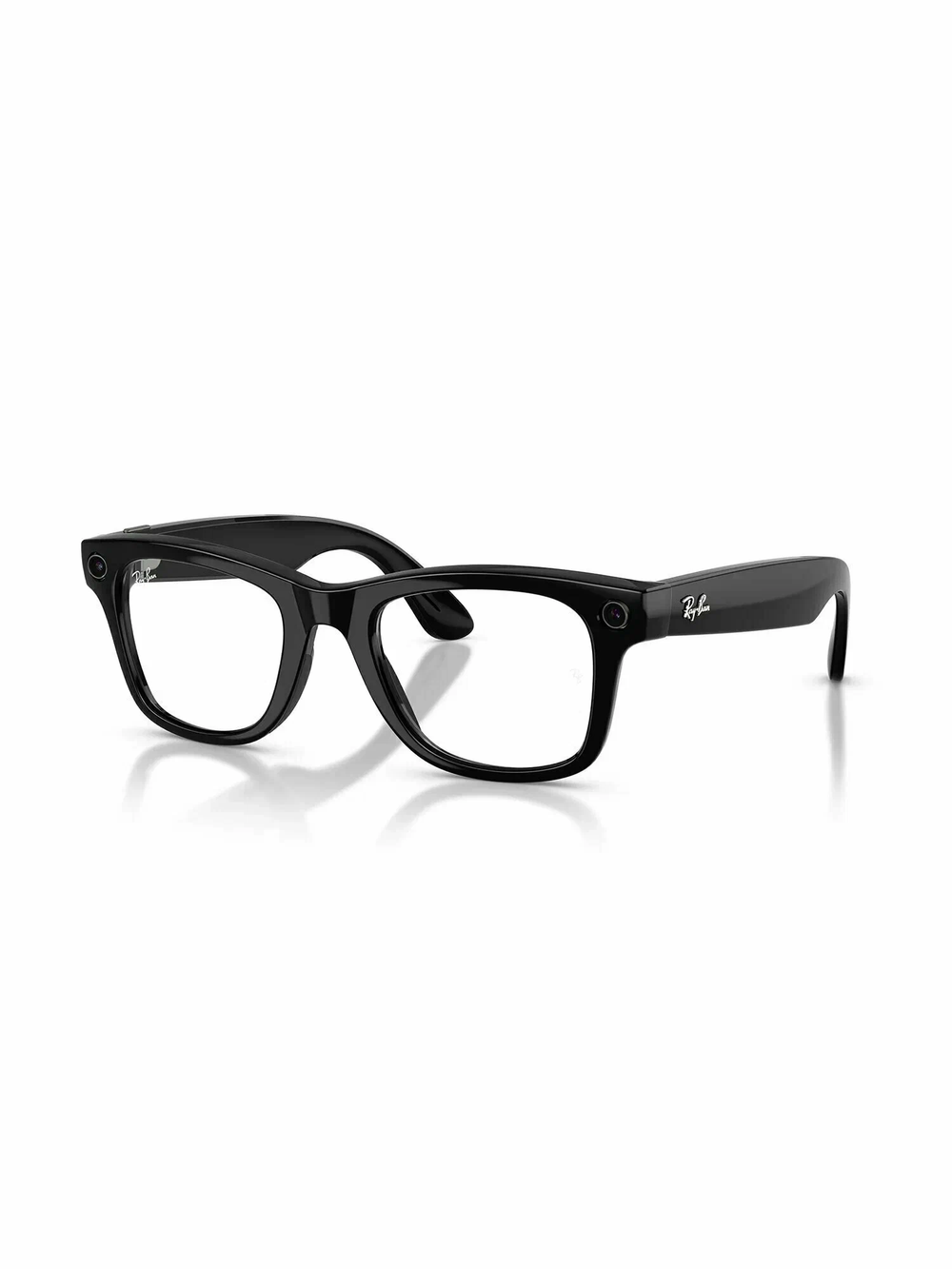 Умные очки Ray-Ban Wayfarer (Gen 2), линзы Transitions Graphite Green (фотохром), оправа Shiny Black, размер 53(L)