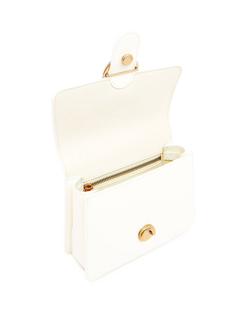 Кожаная сумка-трапеция Love One Mini Pinko - белый(100071 A0F1)