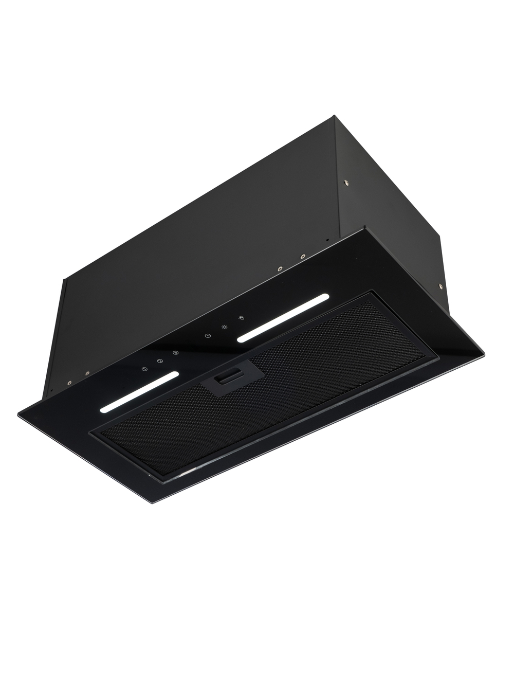 Встраиваемая кухонная вытяжка 60 см Macbi B-BoxG60G с мощностью 1200 м /ч, управление сенсорное и жестом, цвет: черный,