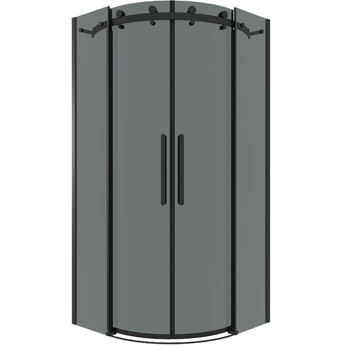 Душевой уголок Grossman Classic 90х90 301.K33.04.9090.21.10 профиль Черный матовый стекло тонированное