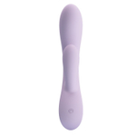 Сиреневый гибкий вибратор-кролик Rosolyn - 19 см.