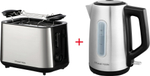 Тостер Russell Hobbs 27390-56 сталь/черный + Электрический чайник 27380-70