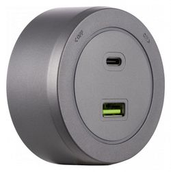 Розетка USB и type C на треке Arte Milano Am-track-sockets-39 399731TS/USB-Type-C Grey