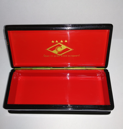 Шкатулка Палех подарок футбольному болельщику