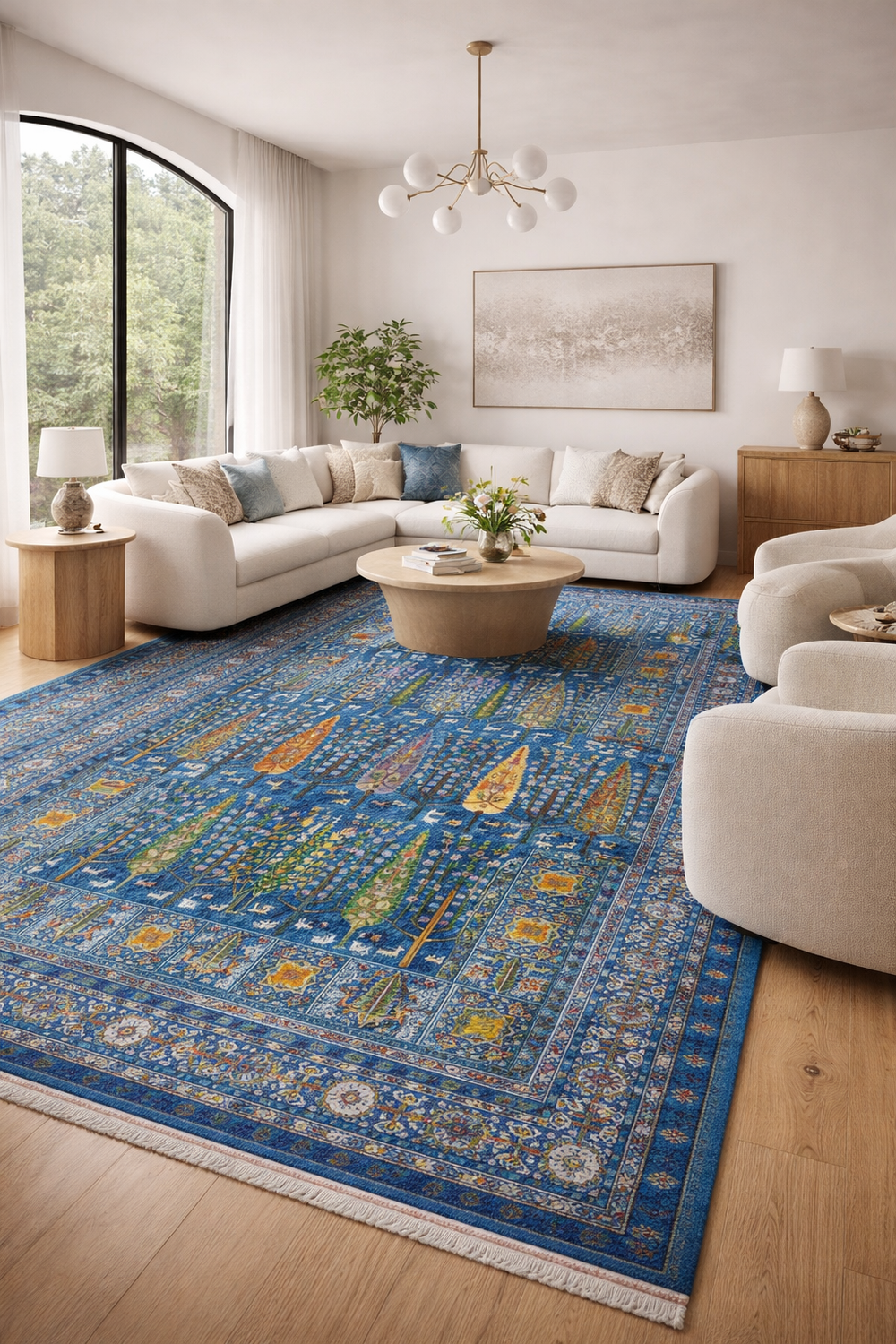 Иранский ковер из искусственного шелка 150 х 250 Rokhbaft T1048 Иран
