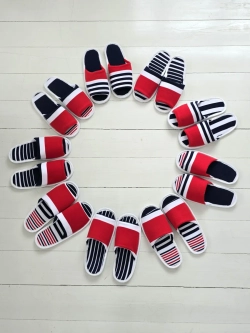 Тапочки в полоску открытые вар.3