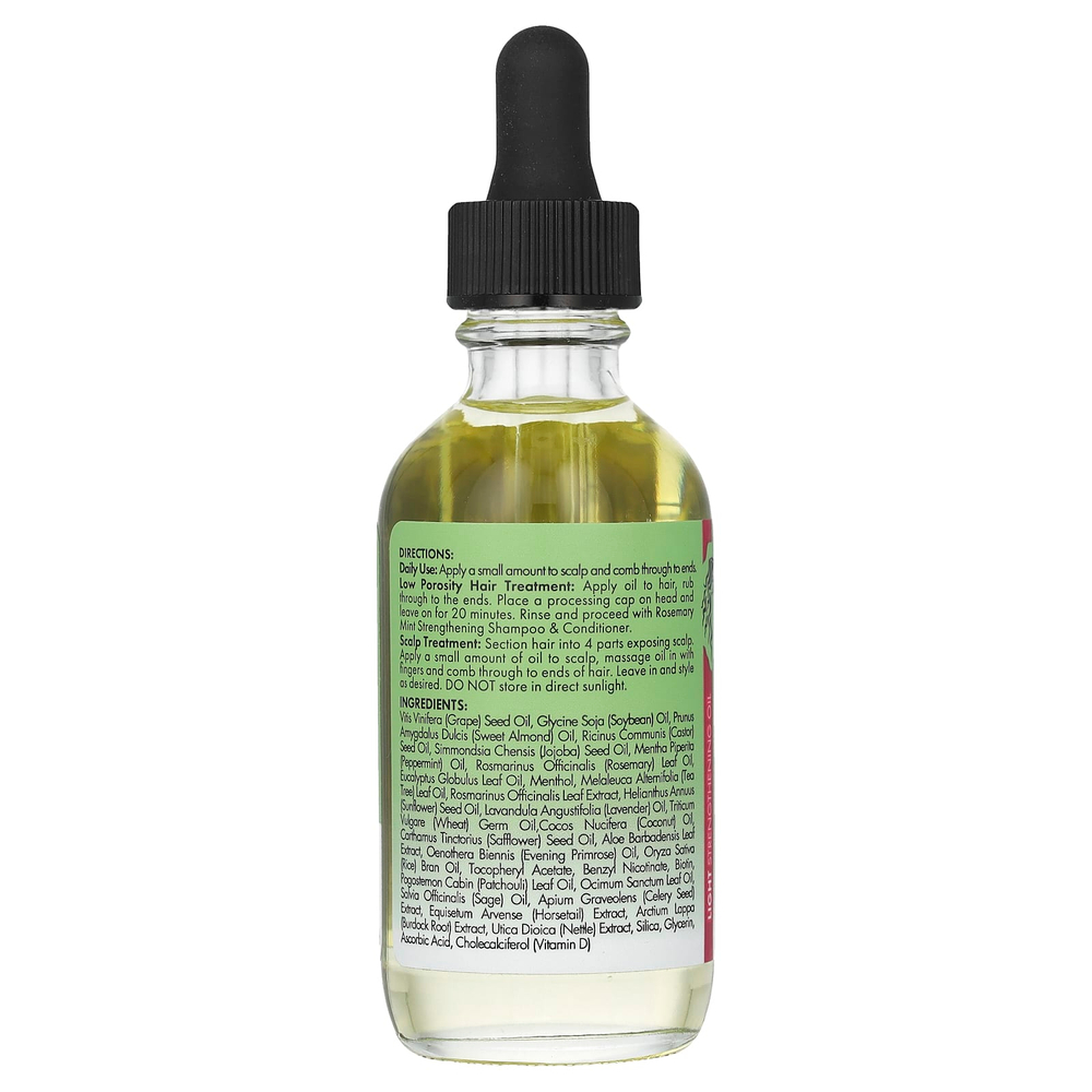 Mielle, легкое укрепляющее масло для кожи головы и волос, розмарин и мята, 59 мл (2 жидк. унции)