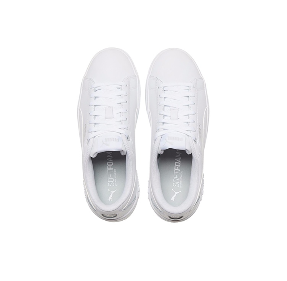 Женские кроссовки Puma Smash Platform V2 'Triple White' (WMNS) 373035-01